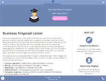 Tablet Screenshot of businessproposalletter.net